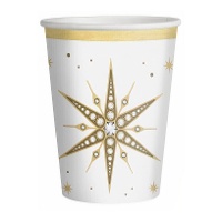 Vasos de 270 ml de Estrella blanca - 6 unidades
