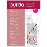 Papel de seda semitransparente de 150 x 110 cm - Burda - 5 hojas