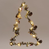 Árbol de Navidad decorativo con 20 leds
