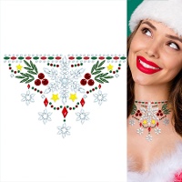 Joya adhesivas para cuello de Navidad