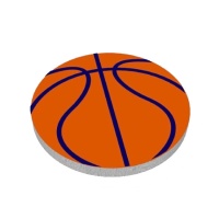 Figura de corcho de Baloncesto de 25 x 25 x 4 cm