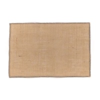 Mantel individual de 30 x 45 cm de yute filo antracita - DCasa