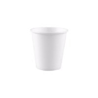 Vasos de 120 ml de cartón blancos biodegradables - 30 unidades