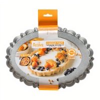 Molde ovalado de 29 x 20 x 3 cm con fondo extraíble - Decora