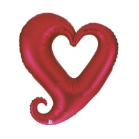 Globo de corazón rojo de 94 cm - Grabo