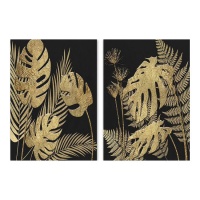 Lienzo hojas doradas de 50 x 70 cm - DCasa - 1 unidad