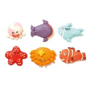 Figuras de azúcar de Animales marinos - Decora - 6 unidades