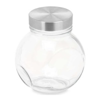 Tarro de 0,46 L transparente con tapadera