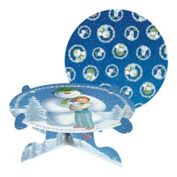 Soporte para tartas de The Snowman reversible de 31 cm - Creative Party