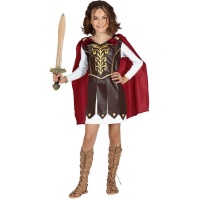 Disfraz de centurión de la legión romana para niña