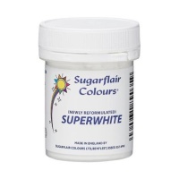 Colorante en polvo súper blanco de 20 g - Sugarflair