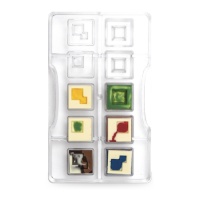 Molde de marco modular para chocolate de 20 x 12 cm - Decora - 10 cavidades