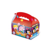 Caja de cartón de Happy Party Bus - 1 unidad