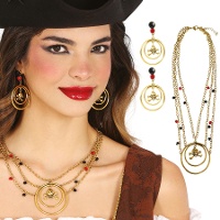 Set de collar y pendientes pirata