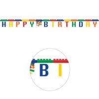 Guirnalda de Lego Happy Birthday de 2,13 m