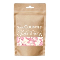 Sprinkles de corazones blancos y rosas de 50 gr - Scrapcooking