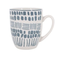 Taza de 350 ml estampado gris azulado