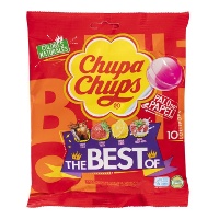 Chupa Chups de sabores surtidos en bolsa - 10 unidades