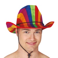 Sombrero de vaquero multicolor