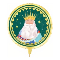 Globo redondo de Rey Mago Melchor de 43 cm