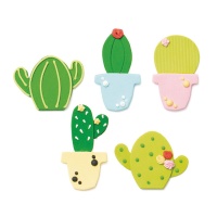 Figura de azúcar de Cactus - Decora - 5 unidades