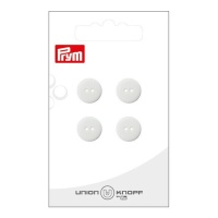 Botones blancos de 1,2 cm con dos agujeros - Prym - 4 unidades