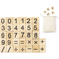 Juego de matemáticas de madera - 32 piezas