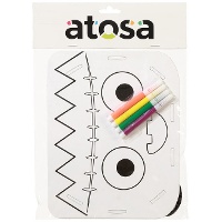 Cesta para colorear de zombie de 20 x 15 cm