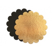 Base para tarta redonda de 28 x 28 x 0,1 cm dorada y negra - Scrapcooking - 5 unidades