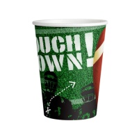 Vasos de Rugby Touch Down de 250 ml - 8 unidades