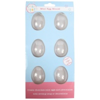 Molde para huevos de chocolate de 3,5 x 4,8 cm - Cake Star - 2 unidades de 6 cavidades