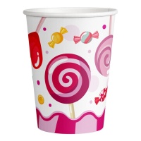 Vasos de Sweet Candy de 250 ml - 8 unidades