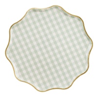 Platos de cuadrados Vintage de 23 cm - 6 unidades