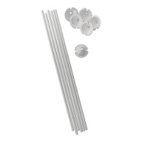 Varilla y soporte para globo de papel de 40 cm - 6 unidades