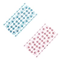 Pegatinas 3D de formas círculos y rombos de colores
