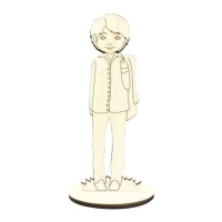 Figura de madera de niño de comunión de 22 x 7,5 cm - Artis decor