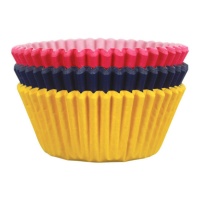 Cápsulas para cupcakes de colores primarios - PME - 60 unidades