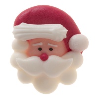 Figuras de azúcar de Papá Noel de 3,5 x 3,1 cm - Dekora - 48 unidades