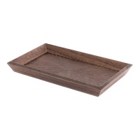 Vaciabolsillos madera grabada de 27,6 x 16 cm - DCasa