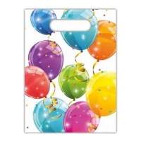 Bolsa de chucherías de globos brillantes - 6 unidades