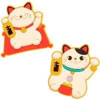 Imán de gato de la suerte - 1 unidad