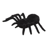 Araña de 7,5 x 5 cm negro suave - 2 unidades