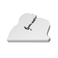 Figura de corcho silueta novios beso de 37 x 39,5 cm