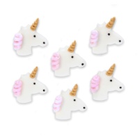 Figuras de azúcar de Unicornio - Creative Party - 6 unidades