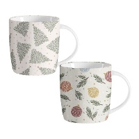 Taza de 350 ml de blanca Navidad - 1 unidad