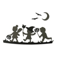 Troquel de siluetas de Halloween de Lisa Jones - Sizzix - 6 piezas