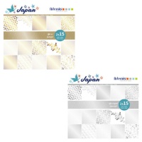 Kit de papeles scrapbooking Japan efecto metalizado - Artemio - 30 hojas