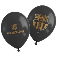 Globos de látex de FC Barcelona elegante de 30 cm - 6 unidades