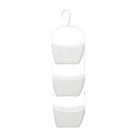 Estante para ducha con agarre de 22 x 17 x 13 cm - 3 unidades