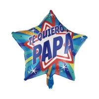 Globo de Te quiero Papá de estrella de 45 cm